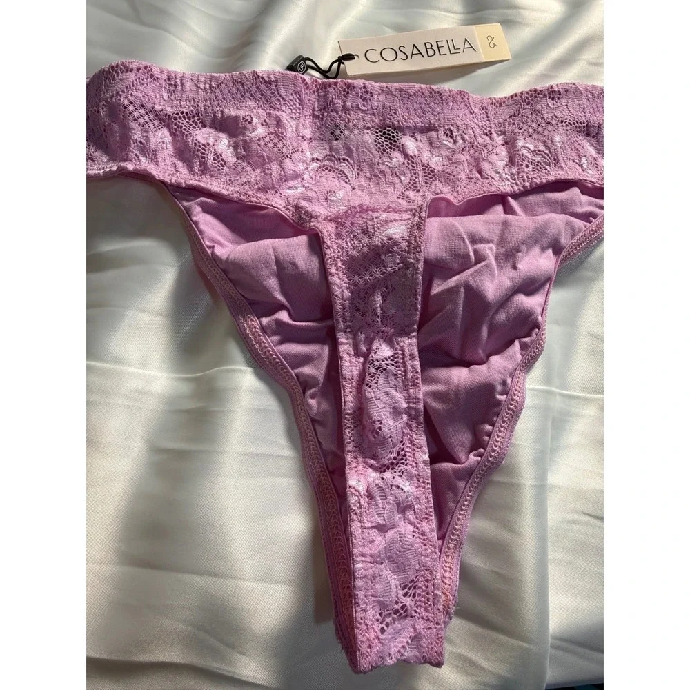 Cosabella NSN‎ Men's Lace G-String Italian Lace Thong Neela Flower size XL NWT